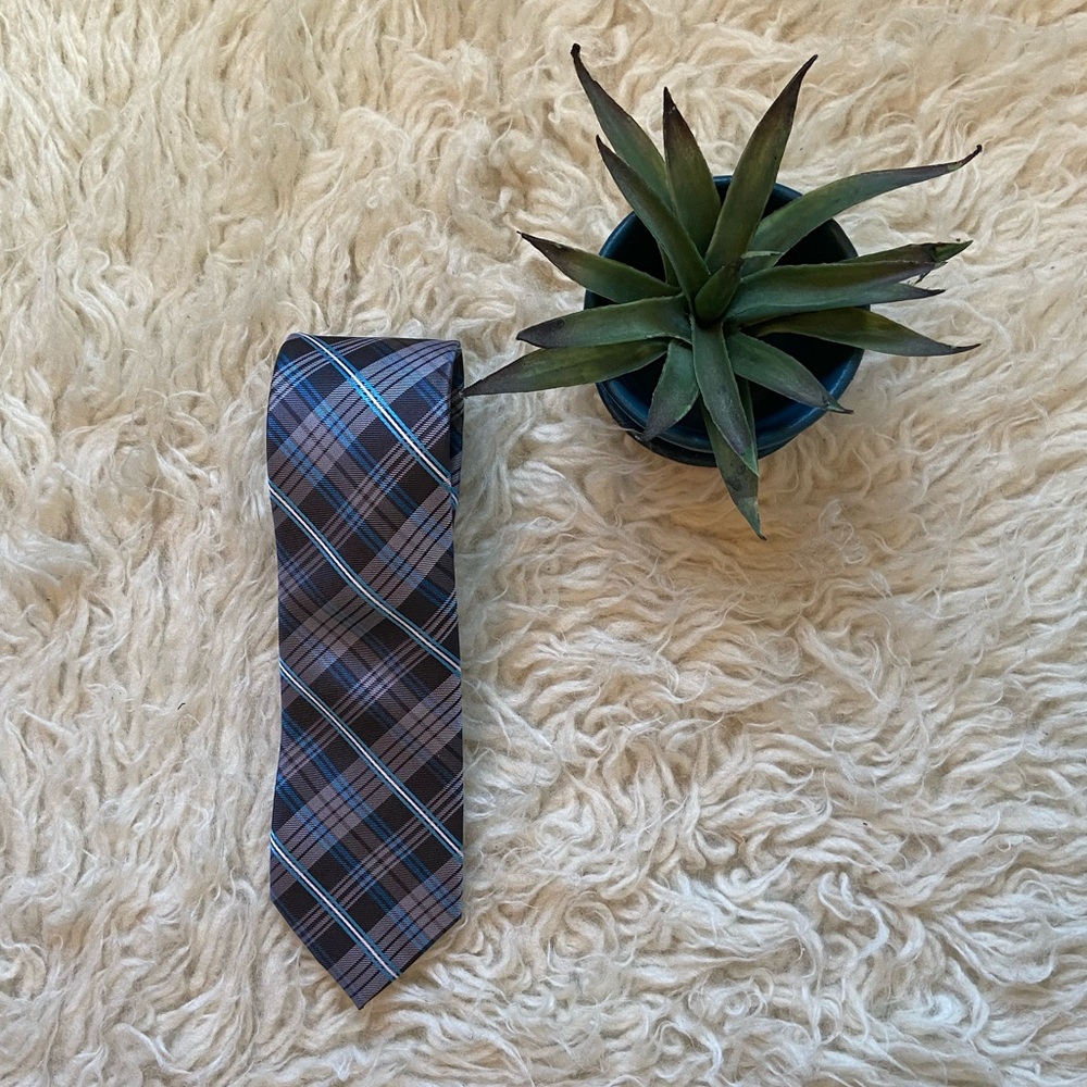 Joseph & Feiss Silk Plaid Tie NWT